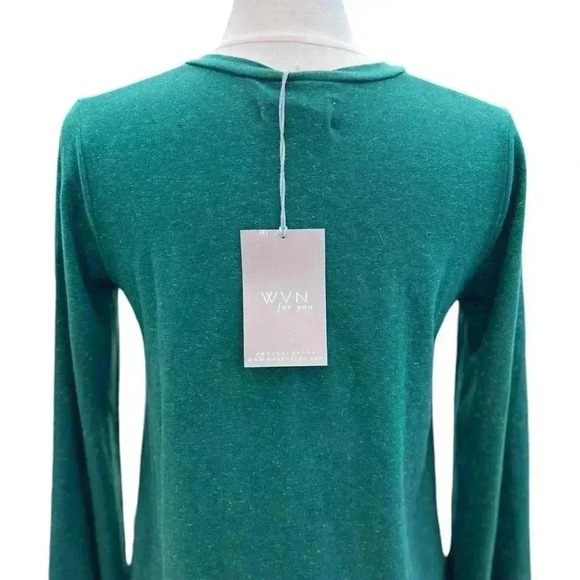 WVN Serena Long Sleeve Green Shift Dress Size Small NWT - Picture 7 of 11
